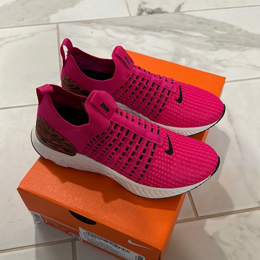 Pink Nike sneakers